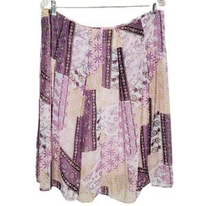 Barbara Garfield Pastel Pink Lined Skirt Size 16